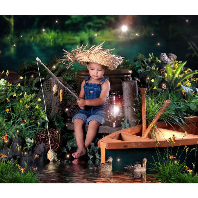 Алмазная картина, вышивка, рыбалка, мальчик, вышивка крестиком, хобби, ручная вышивка, картина, рыба-ангел 20X30CM